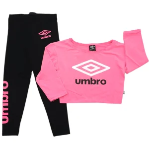Tuta bambina con felpa fluo e leggings coordinato
