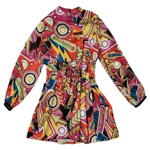 Vestito bambina fantasia flipper colorati