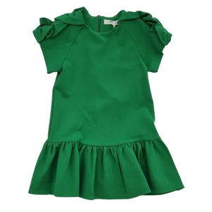 Vestito bambina con rouge con spilla applicata