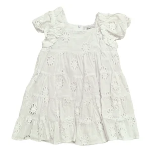 Vestito bambina in pizzo san gallo con manichina