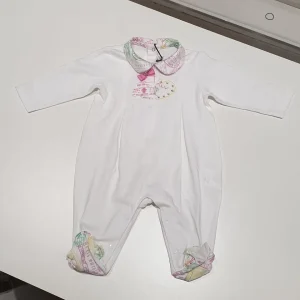 TUTINA bambina in cotone con colletto check alviero maritini e ricamo cuore con strass