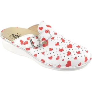 Ciabatte Ecosanit Apiro Forato Cuori Rosso