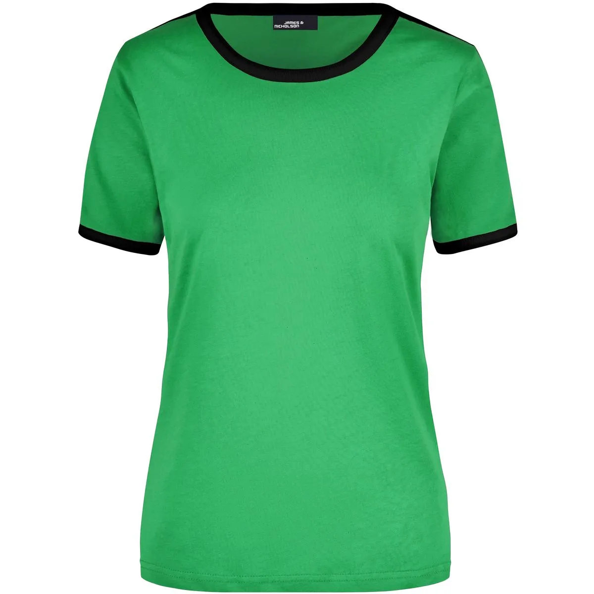 T-SHIRT JAMES&NICHOLSON DONNA CON FASCE A CONTRASTO - immagine 5