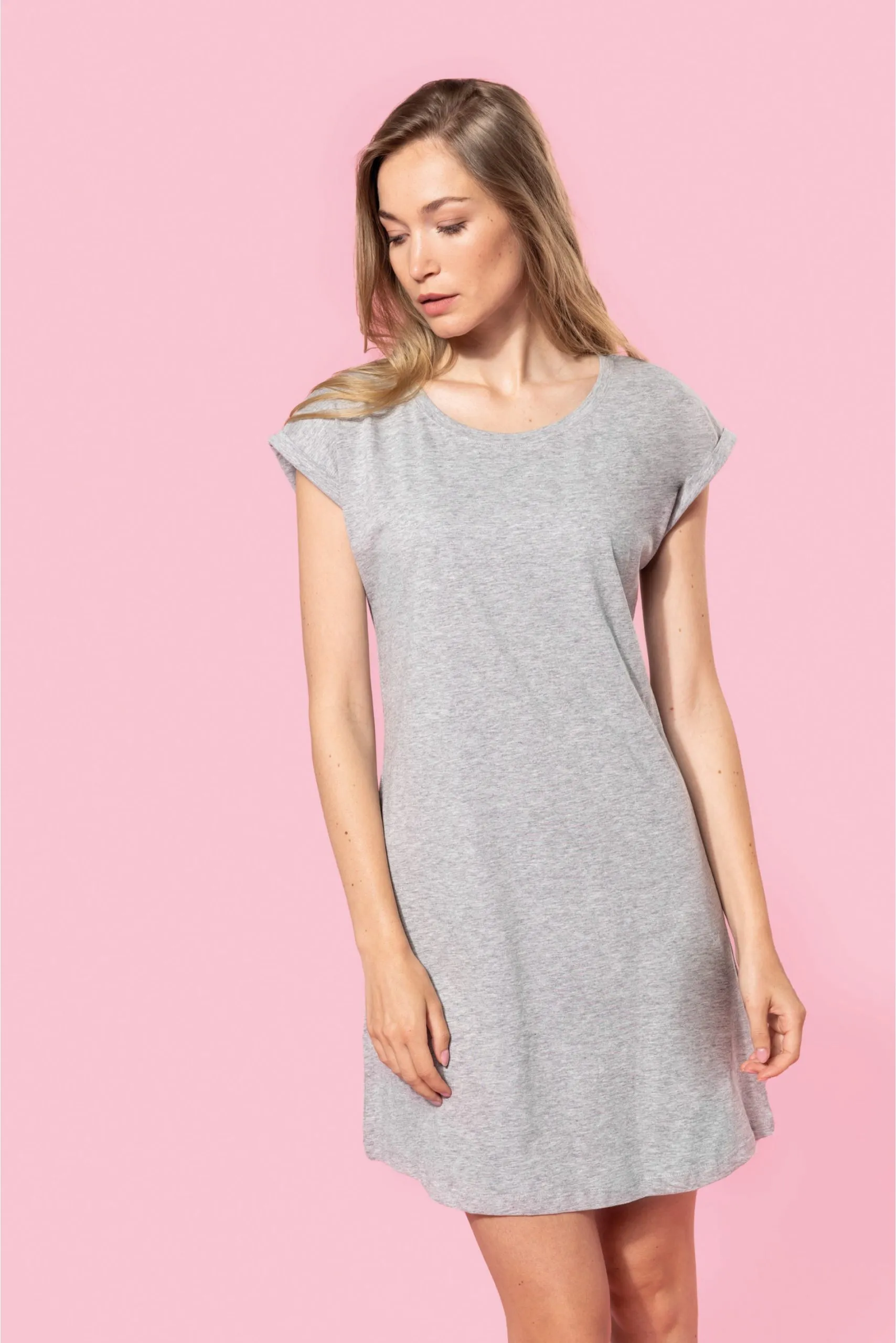 T- shirt lunga donna K388 KARIBAN taglie S/M – L/XL personalizzabile con ricami o stampe - immagine 8