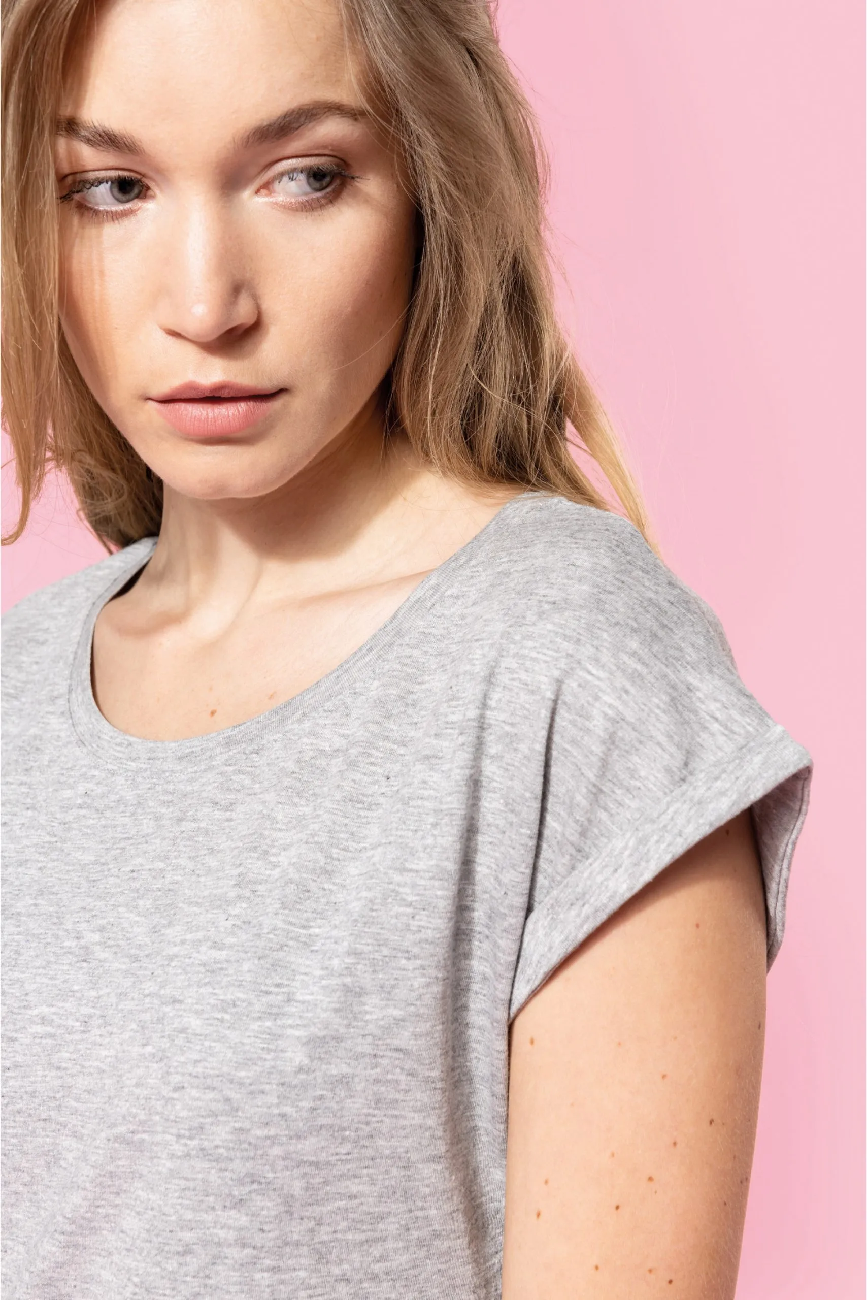 T- shirt lunga donna K388 KARIBAN taglie S/M – L/XL personalizzabile con ricami o stampe - immagine 9