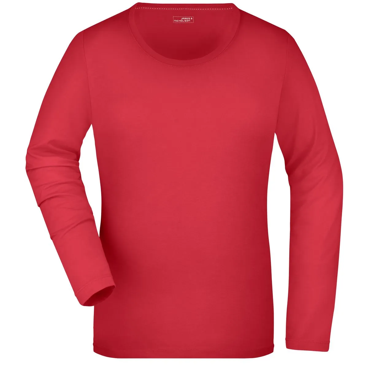 T-SHIRT JAMES&NICHOLSON DONNA MANICHE LUNGHE SCOLLO TONDO - immagine 8