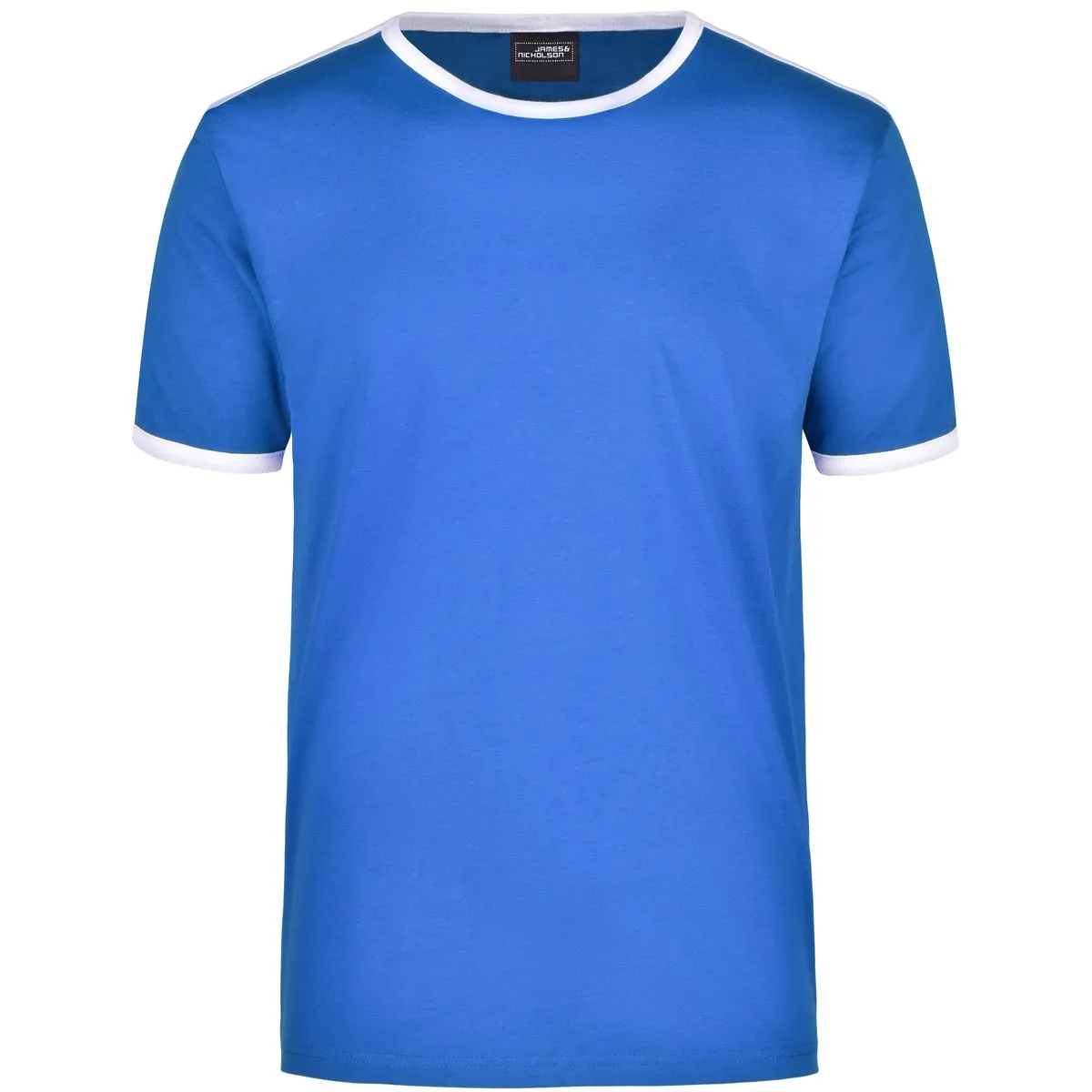 T-SHIRT JAMES&NICHOLSON UOMO CON FASCE A CONTRASTO - immagine 5