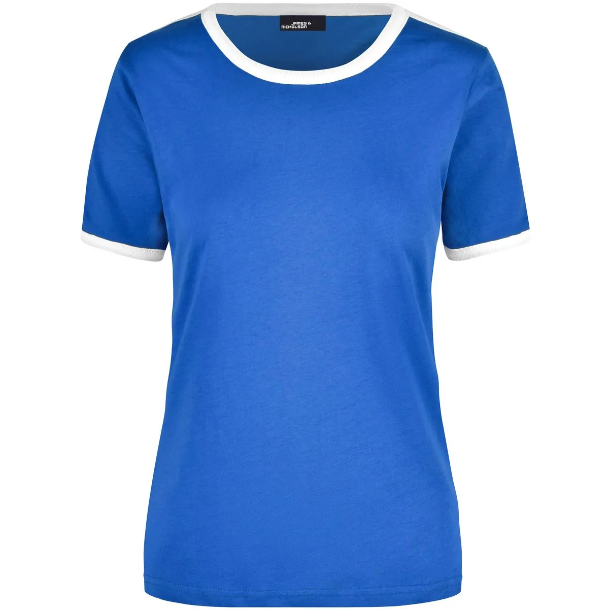 T-SHIRT JAMES&NICHOLSON DONNA CON FASCE A CONTRASTO - immagine 8