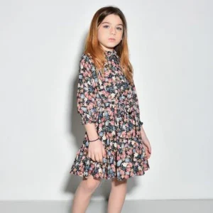 Vestito bambina fantasia fiori piccoli e delicati