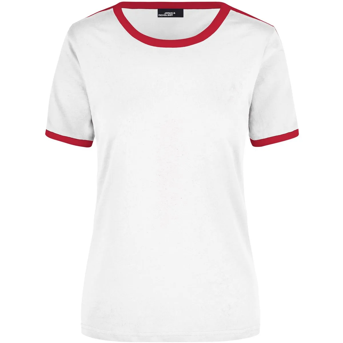 T-SHIRT JAMES&NICHOLSON DONNA CON FASCE A CONTRASTO - immagine 6