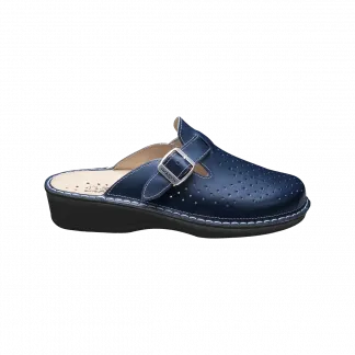 Ciabatte Apiro Forato pelle blu Ecosanit - immagine 2