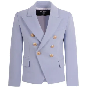 Blazer per bambina Balmain Kids doppiopetto
