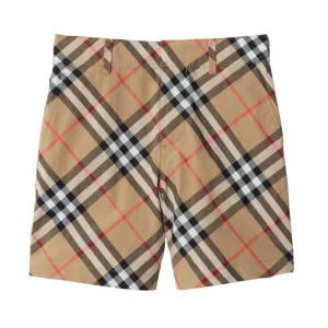 Burberry Kids bermuda con check