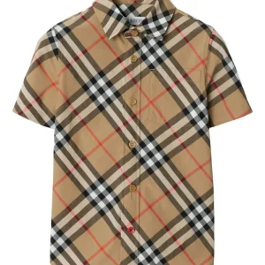 Burberry Kids camicia check