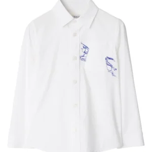 Burberry Kids camicia con logo