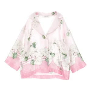 Camicia per bambina Monnalisa floreale