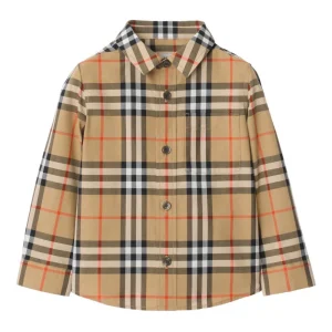 Camicia per neonato Burberry Kids in check