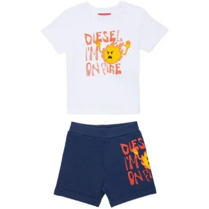 Completo per neonato Diesel Kids con stampa