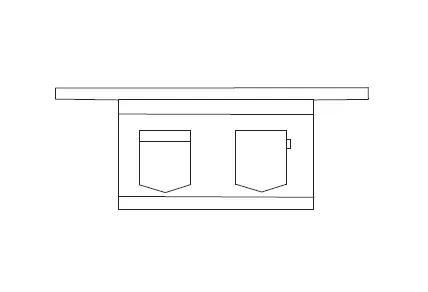 Grembiule Corto Sinai 38X65 cm Gary’s - immagine 3
