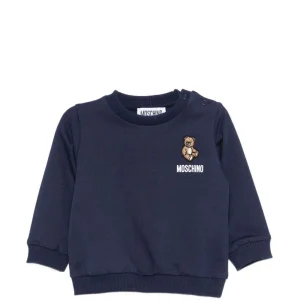 Felpa per neonato Moschino Kids con teddy