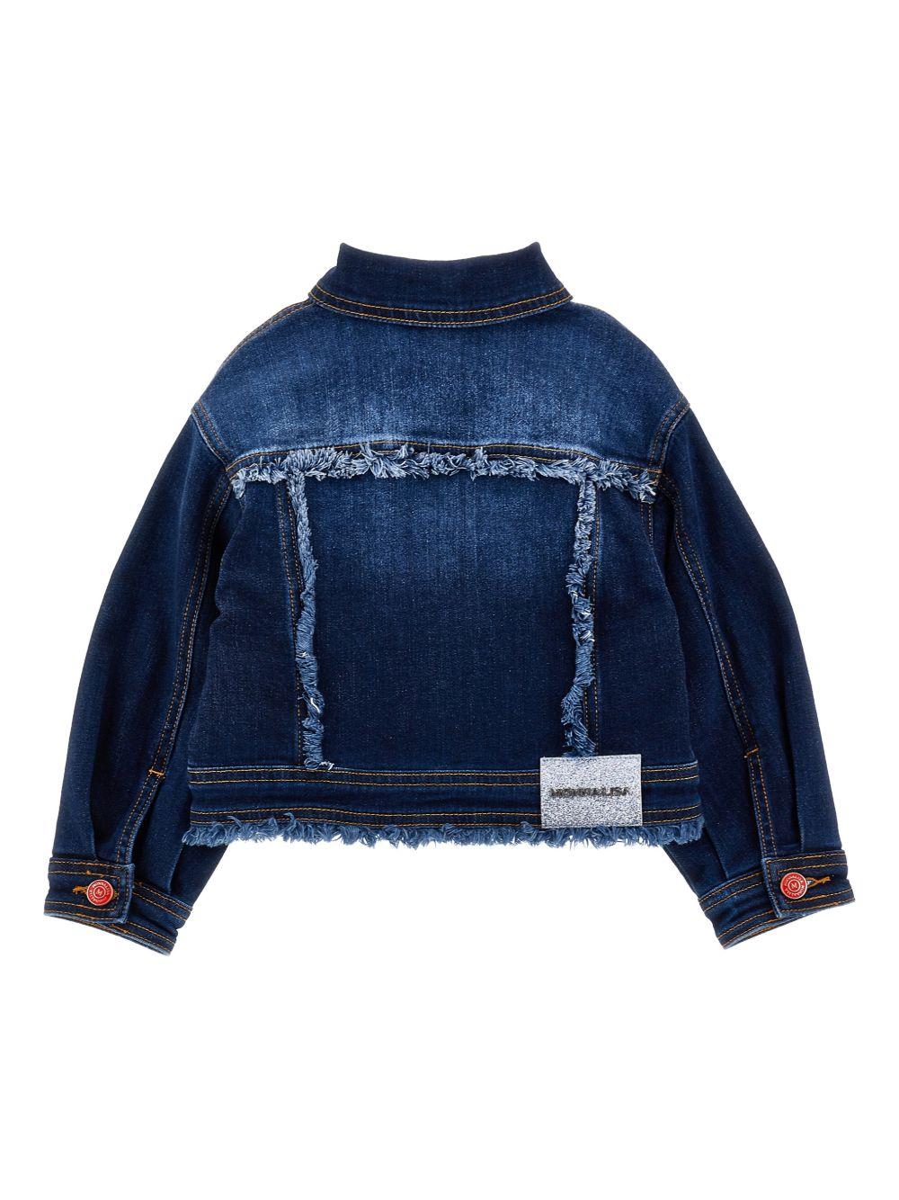 Giacca per bambina Monnalisa di jeans - immagine 3