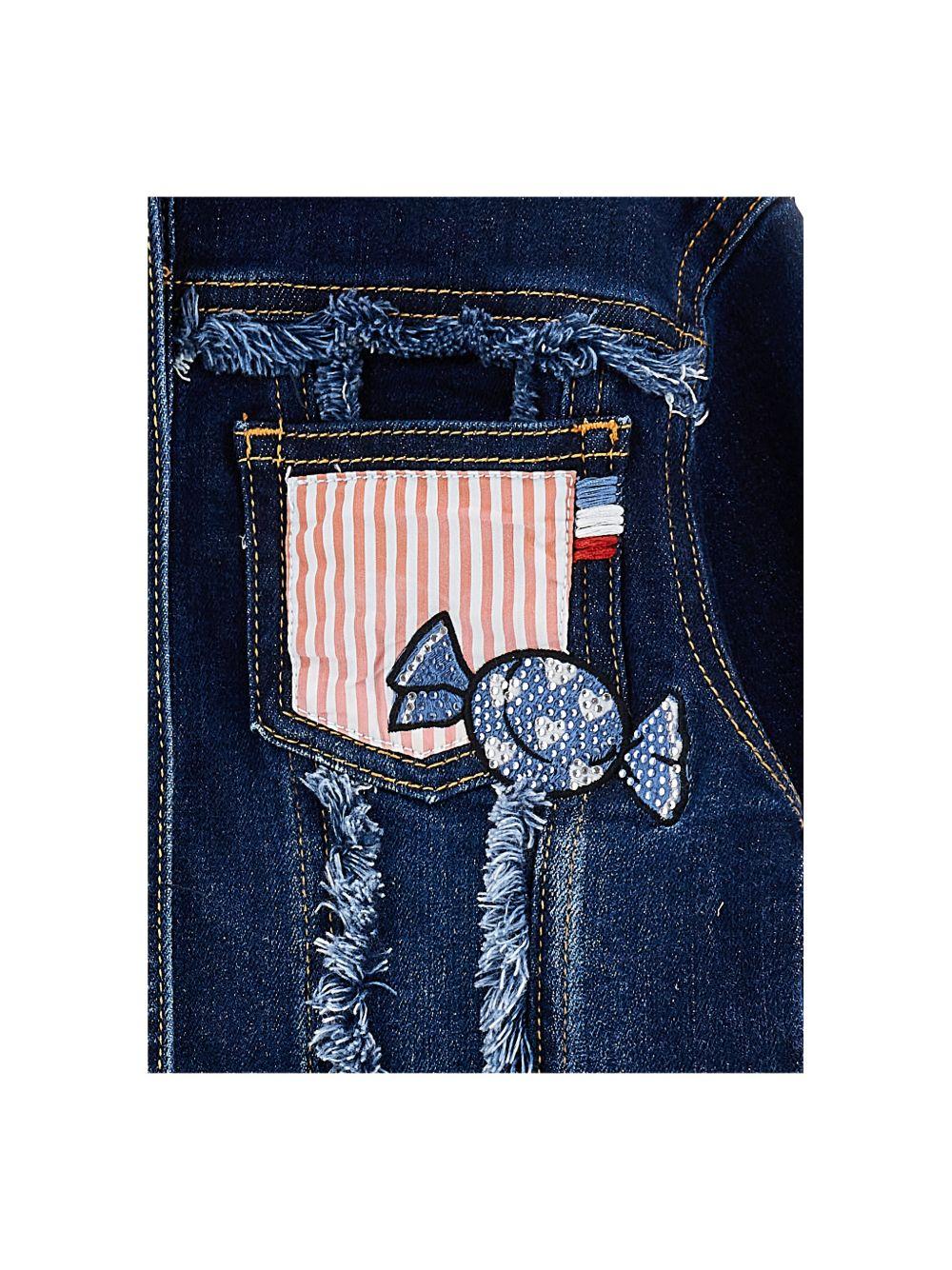 Giacca per bambina Monnalisa di jeans - immagine 4