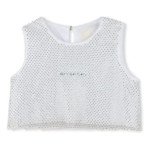 Givenchy Kids top con strass