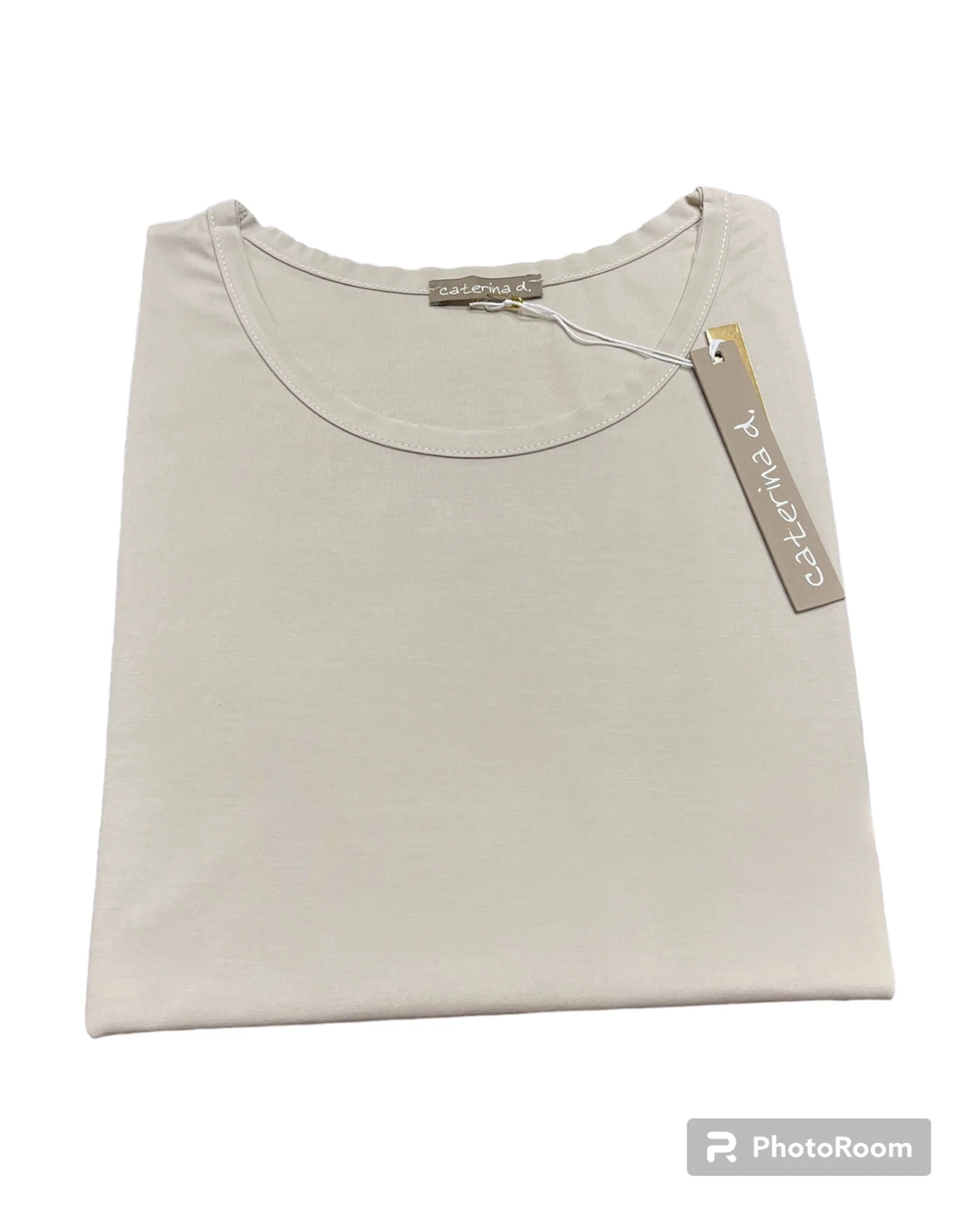 T-shirt girocollo taglio vivo - immagine 3