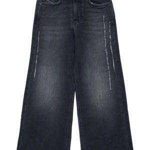 Jeans per bambina Diesel Kids gamba larga