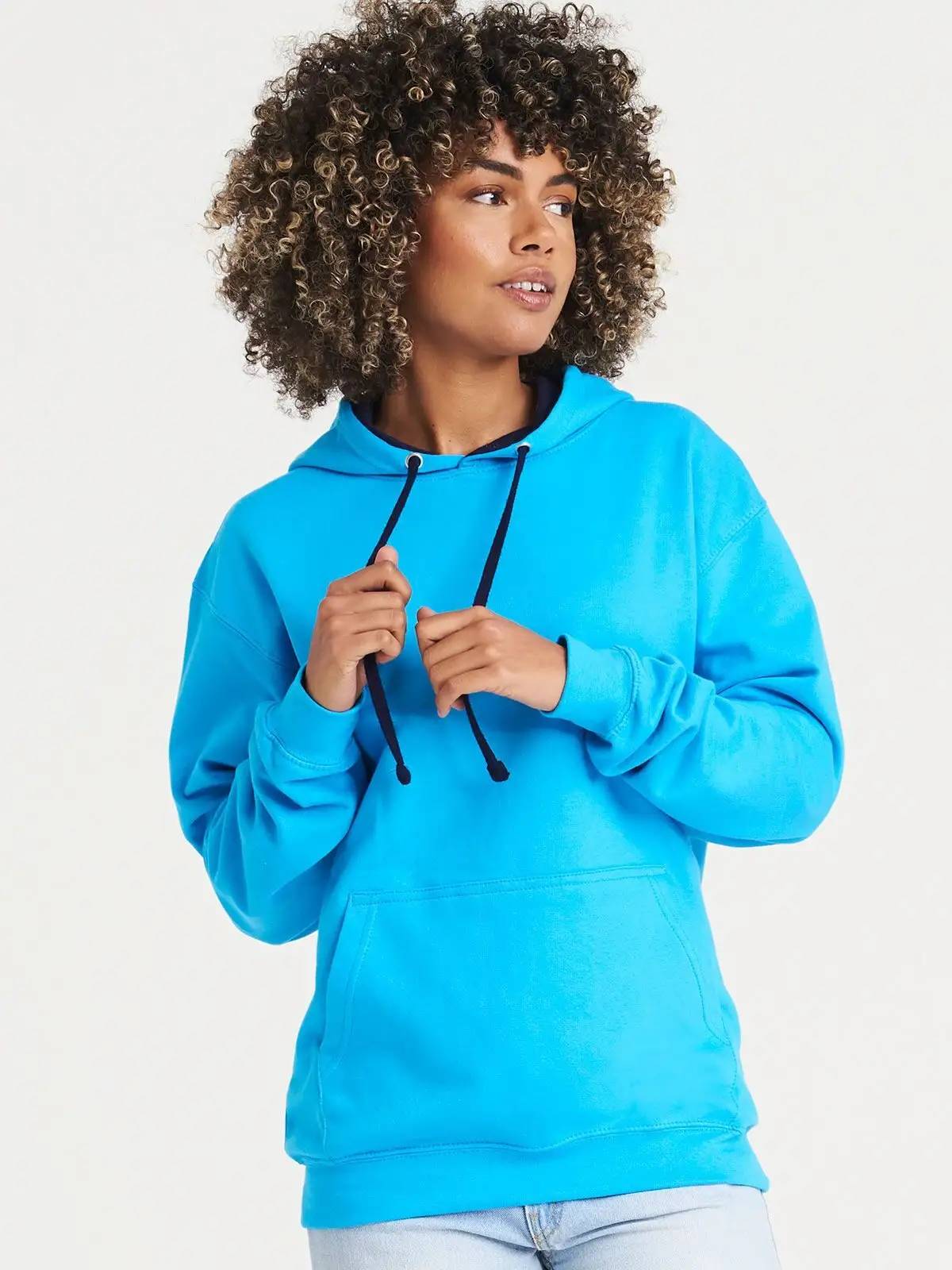 Felpa unisex con cappuccio Varsity Hoodie JH003 - immagine 2