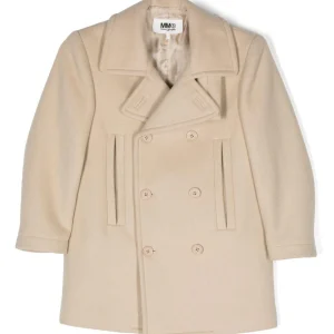 Maison Margiela Kids cappotto doppiopetto