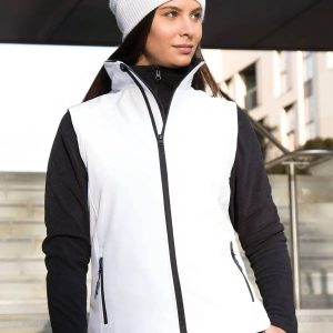 Giacca smanicata Womens Printable Softshell Bodywarmer RER232F