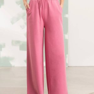 Women’s Sustainable Fashion Wide Leg Joggers
