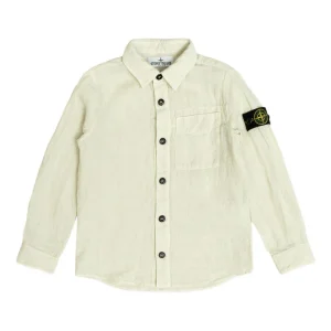 Stone Island Junior camicia in lino