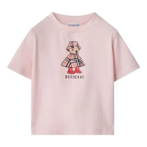 T-shirt per neonata Burberry Kids con stampa