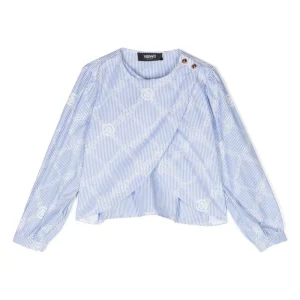 Versace Kids blusa a maniche lunghe