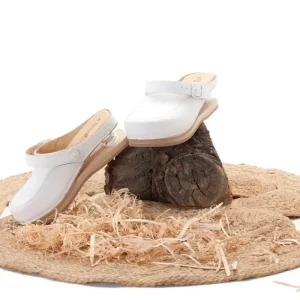 Zoccoli in legno con molla Baldo 12-98 Bianco